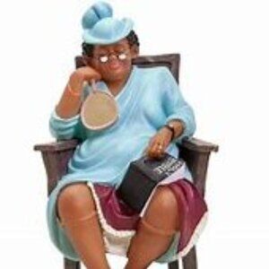 African American Expressions -One More Day, Lord Figurine (5.25" x 5.25" x 7.5")